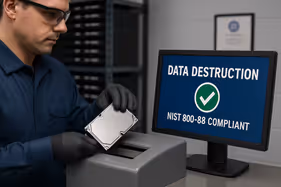 Secure data destruction is an essential part of all ITAD projects to mitigate risks to the companies. 