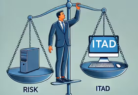 An image showing that risk mitigation is a critical component of IT asset disposition to ensure it is done safely. 