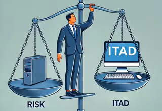 An image showing that risk mitigation is a critical component of IT asset disposition to ensure it is done safely. 